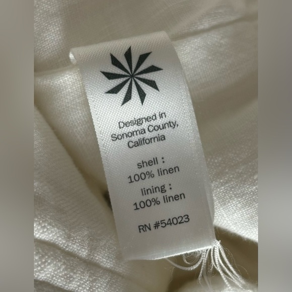 Athleta Linen High Neck Long Sleeve Lightweight Jacket White Size XS 0204 - Picture 8 of 11
